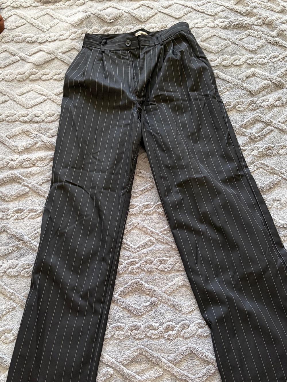 Reformation Pinstripe Trousers